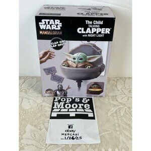 Star Wars The Mandalorian The Child Talking Clapper with Night Light Brand New